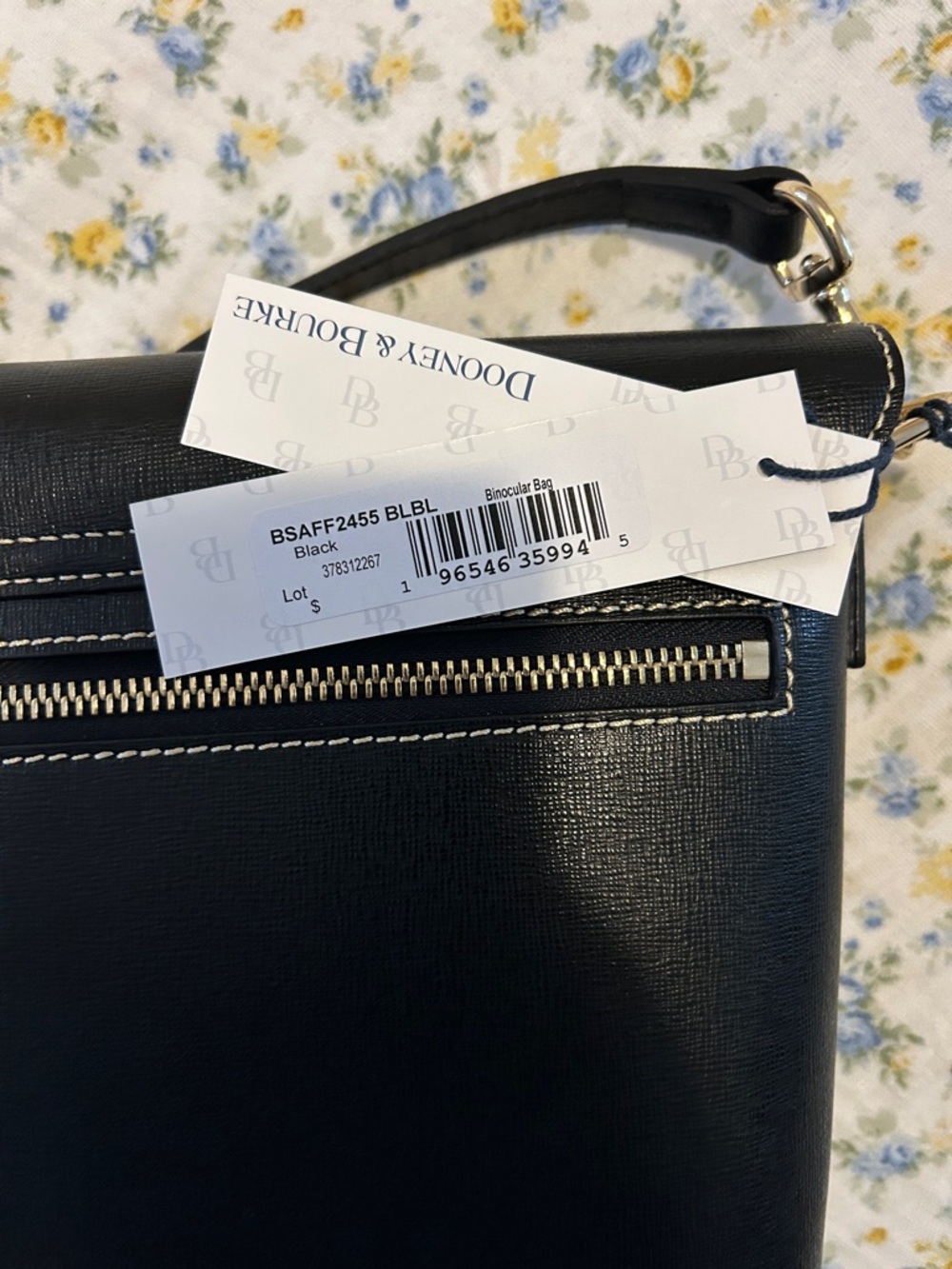 Dooney & Bourke Black Crossbody with Gold Hardware - Picture 4 of 4